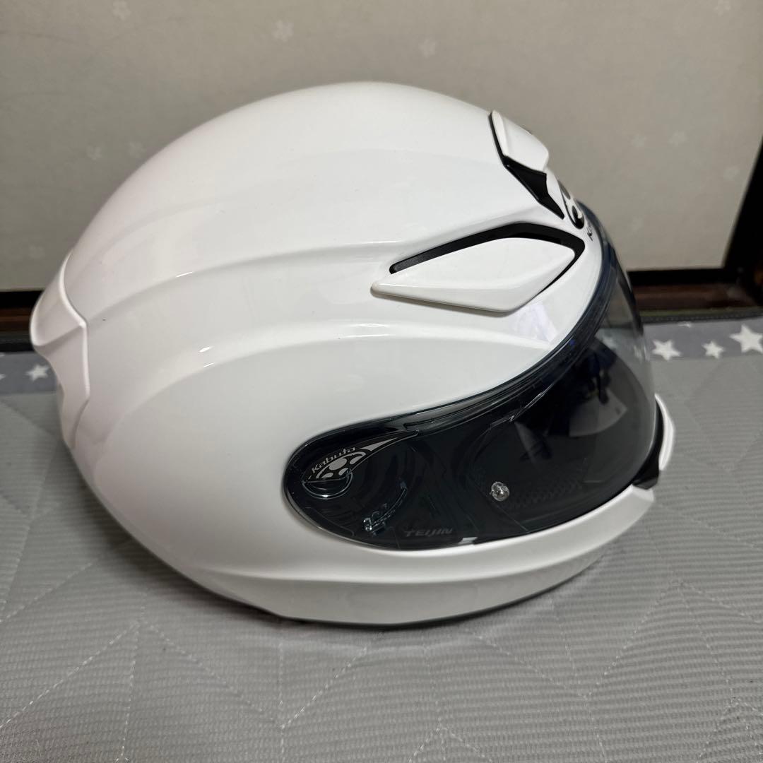 kabuto shuma フルフェイスヘルメット　白　ホワイト　Lサイズ