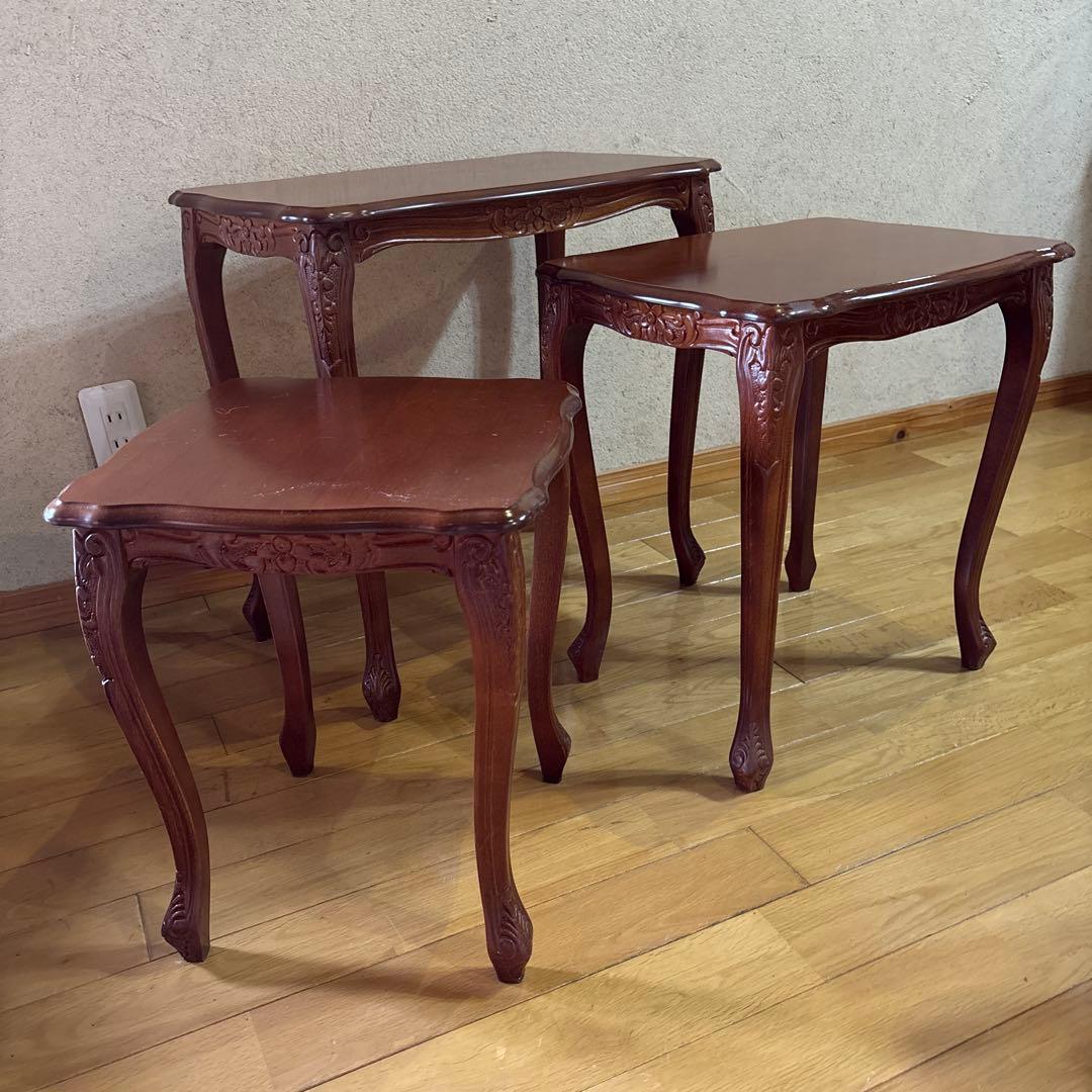 大幅値下げ！猫脚ネストテーブル　アンティーク