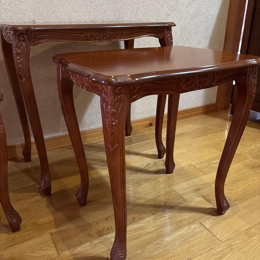 大幅値下げ！猫脚ネストテーブル　アンティーク