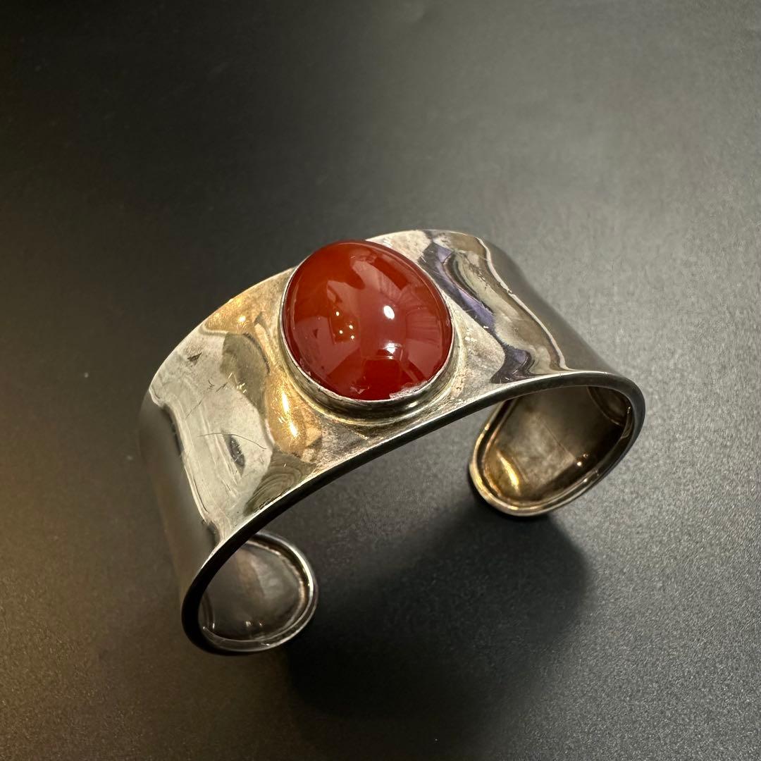 Vintage Mexican Jewelry カーネリアン バングル