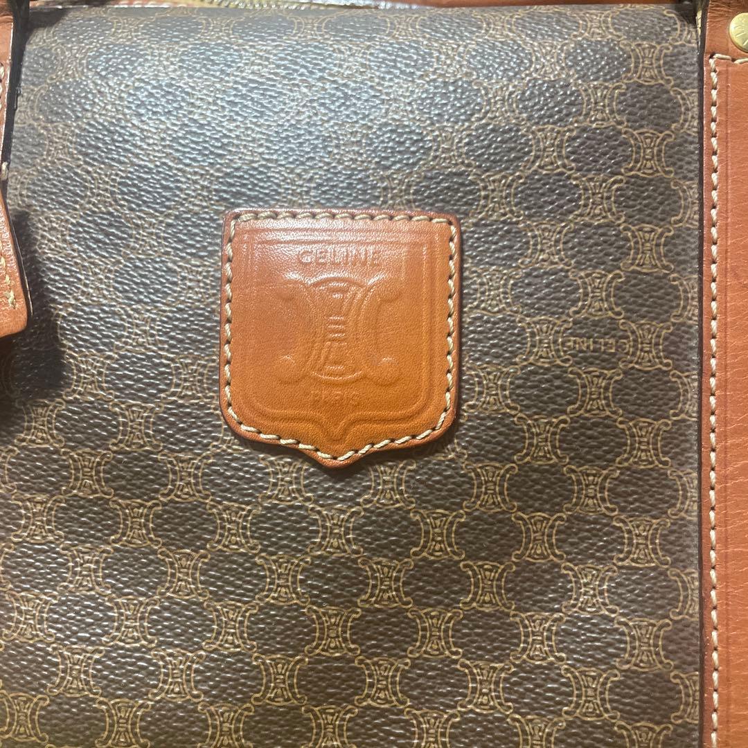 【たろう】 オールドセリーヌ　トリオンフ　ボストンバッグ　マカダム柄