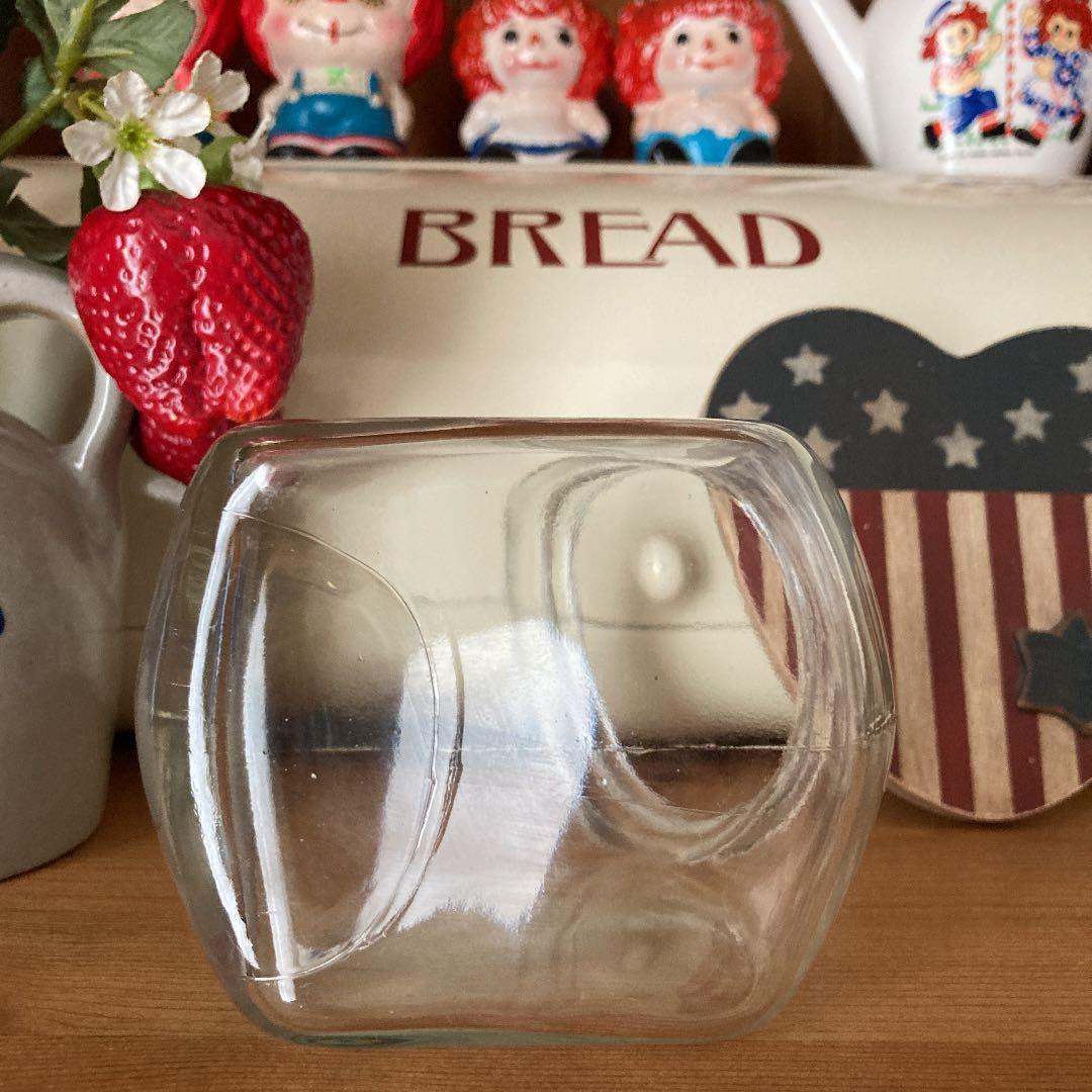 アメリカンカントリー　ヴィンテージ　入手困難　ハートの星条旗　ガラス瓶　コルク栓