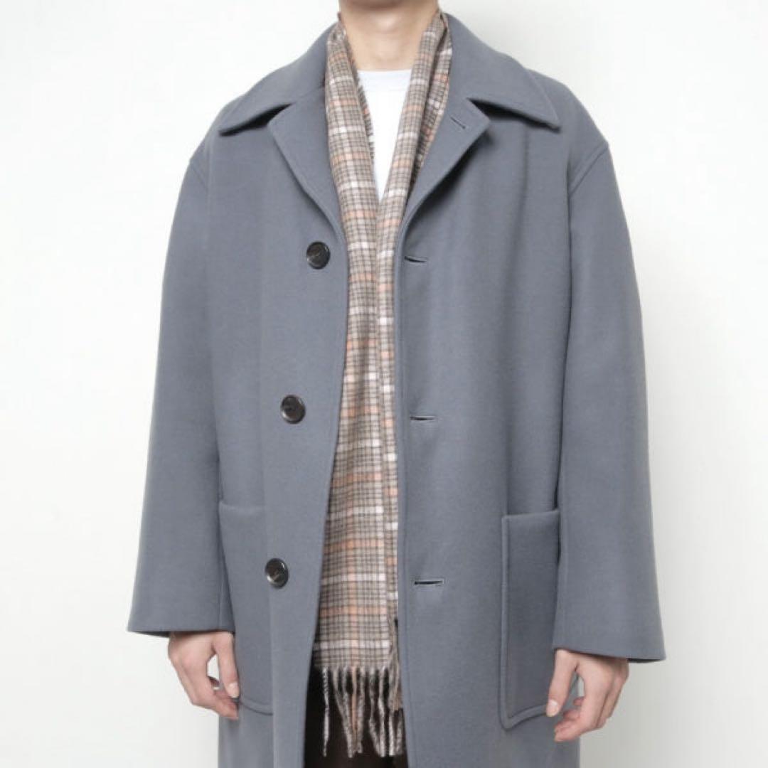 Auralee マフラー　CASHMERE CHECK NARROW STOLE