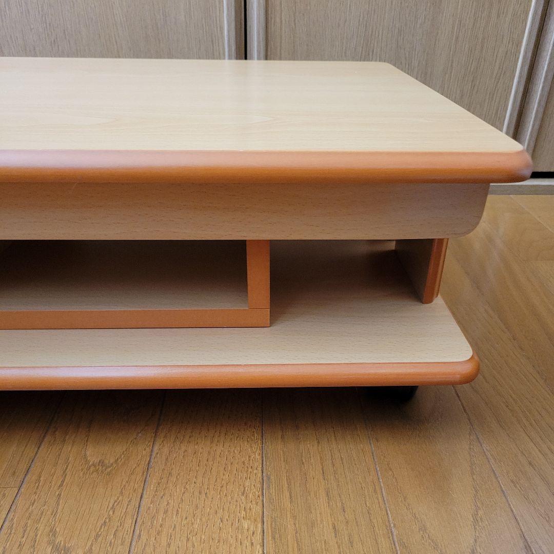 【希少】キャスター付き2段階テーブル テレビ台