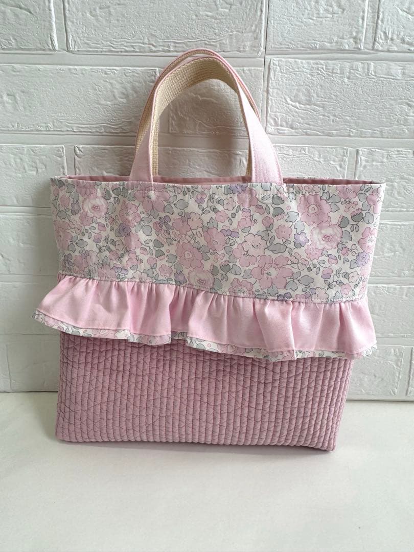 momo　リバティ　ベッイ　レッスンバック　体操袋　上履き入れ　オーダー