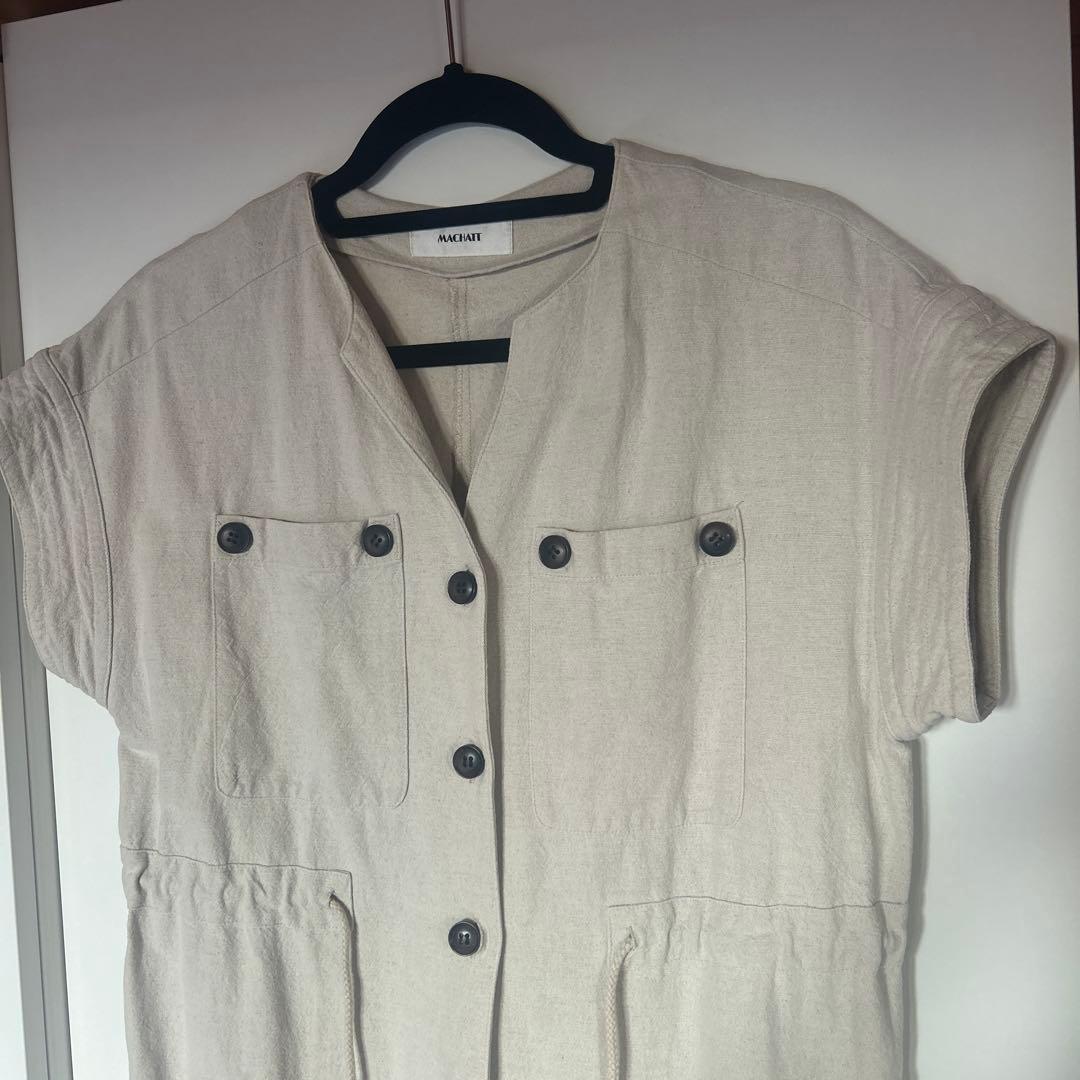 【MACHATT】 マチャットリネンオールインワンFREE size