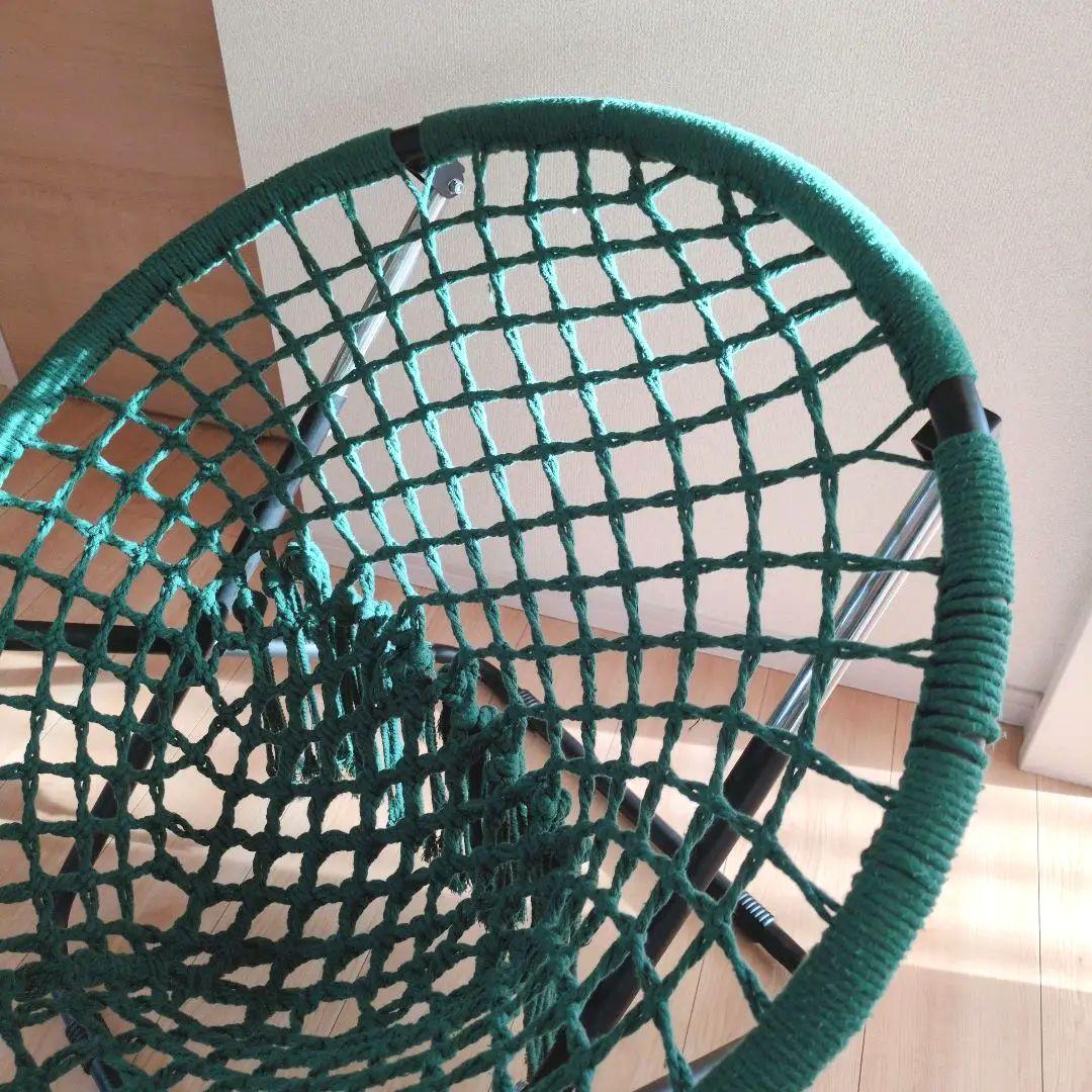 【良品】a.depecheアデペシュハンモック フォールディングチェア グリーン