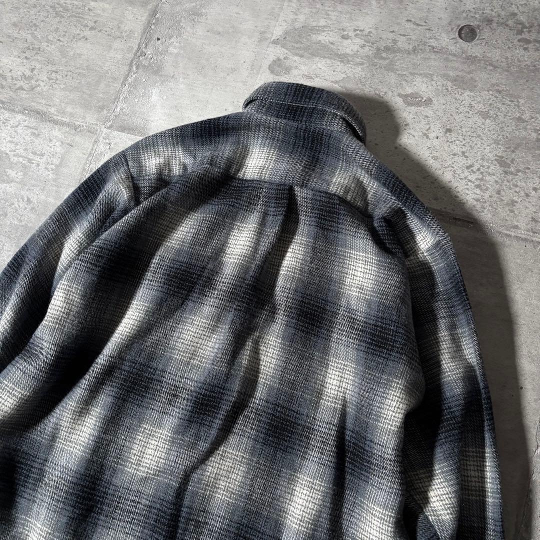 トップス 90s vintage   ombre check y2k