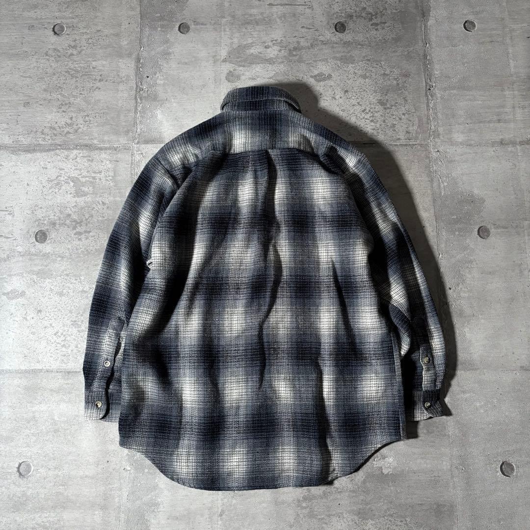 トップス 90s vintage   ombre check y2k