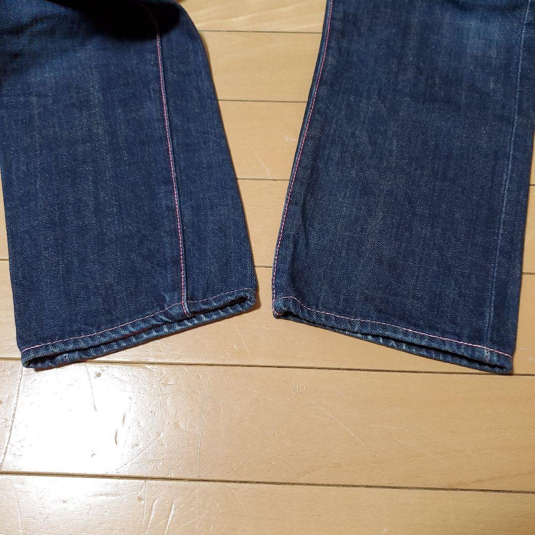 evisu ジーンズ2000レディース デニム ピンクステッチ 27×35