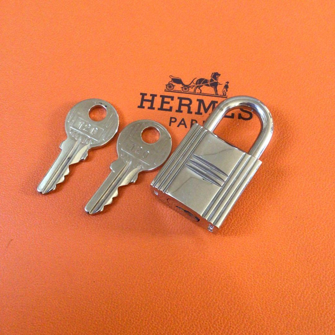 HERMES エルメス カデナ パドロック シルバー 南京錠 120番