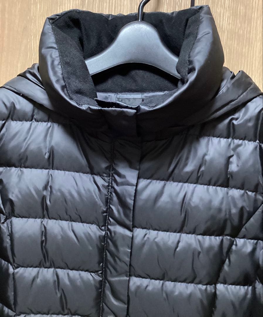 24AW 美品インディヴィ【洗える／撥水】ミドル丈ウォッシャブルダウンコート