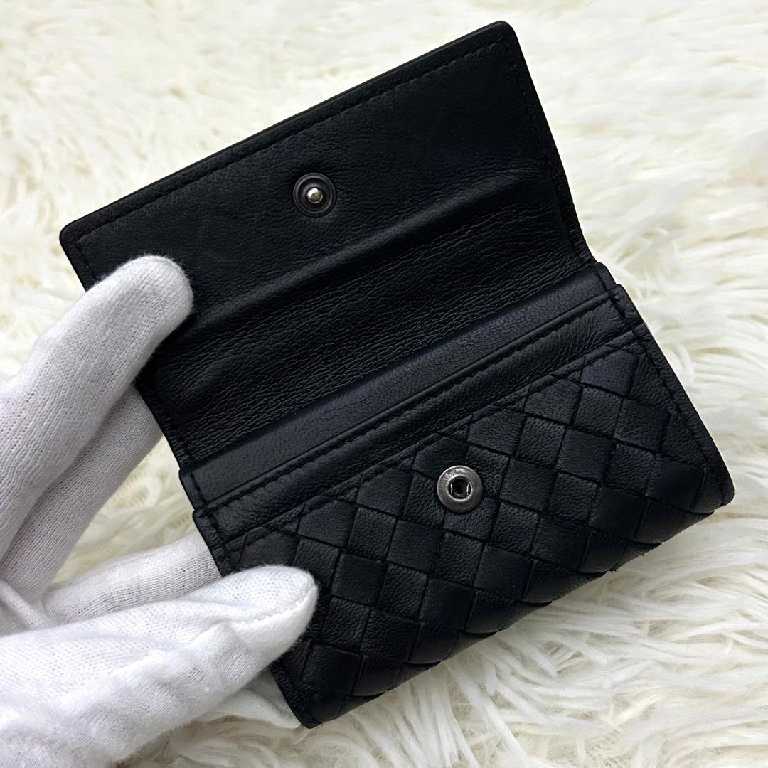 【美品】BOTTEGA VENETA イントレチャート レザー 財布