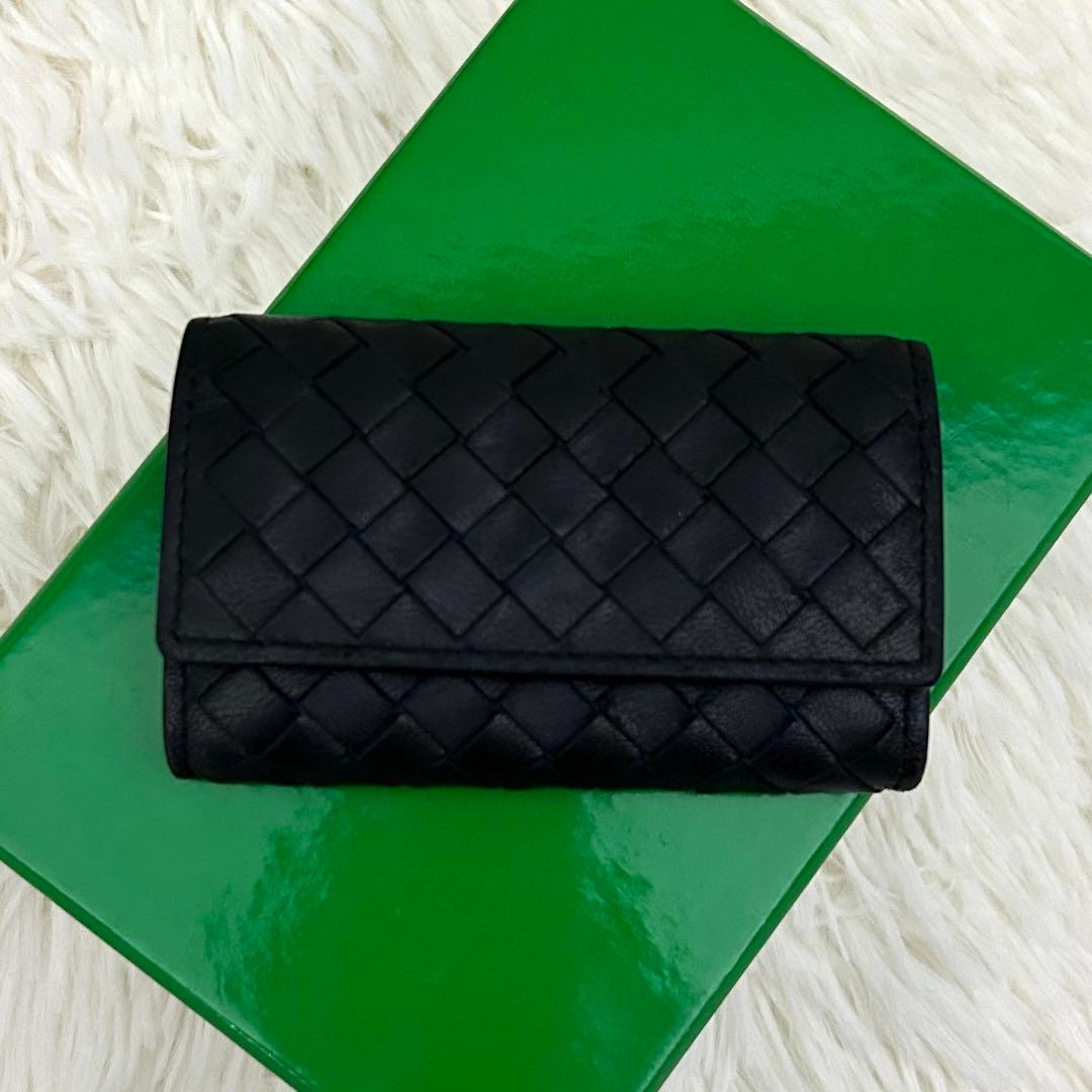 【美品】BOTTEGA VENETA イントレチャート レザー 財布