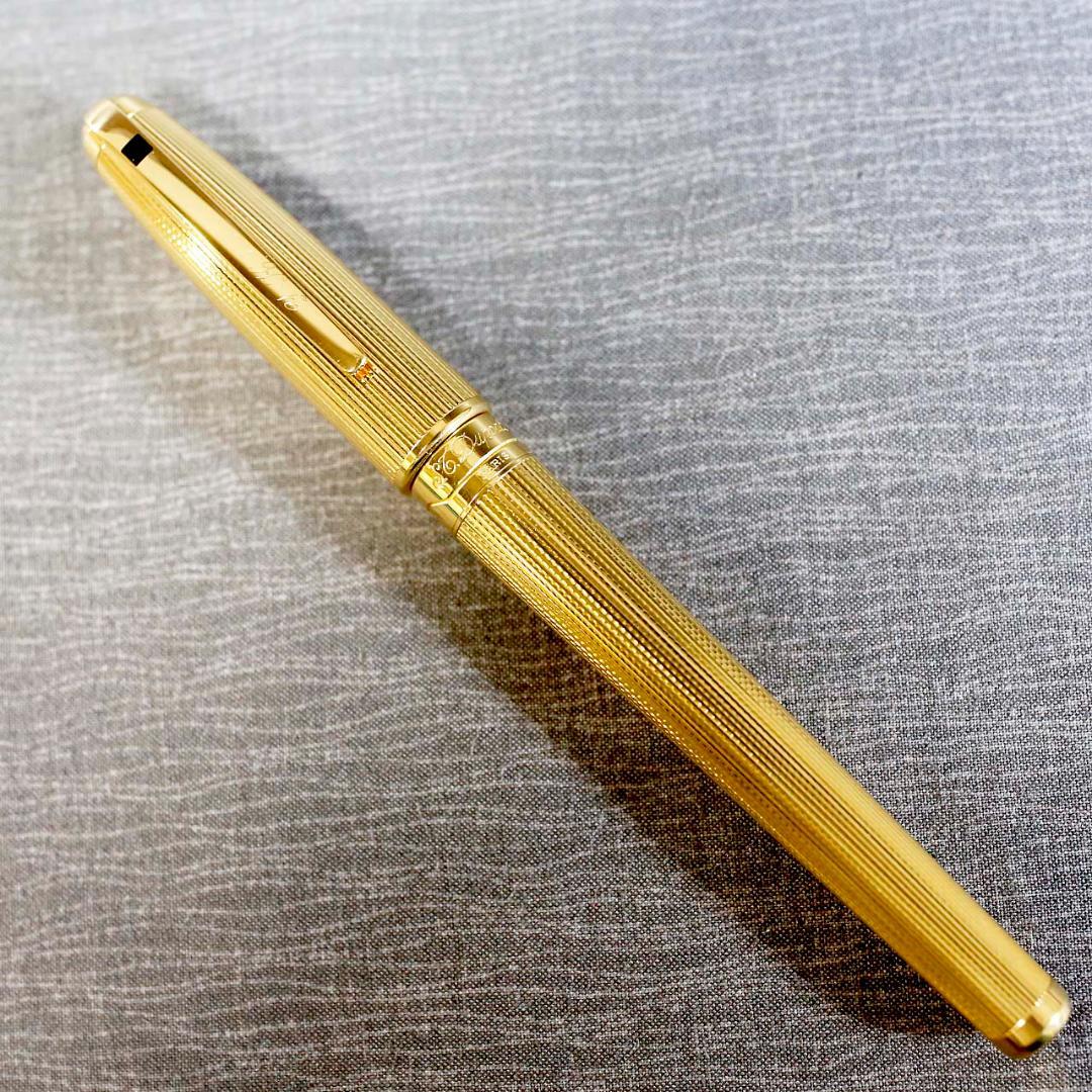 【美品 送料込み】デュポン 万年筆 オランピオ ゴールド