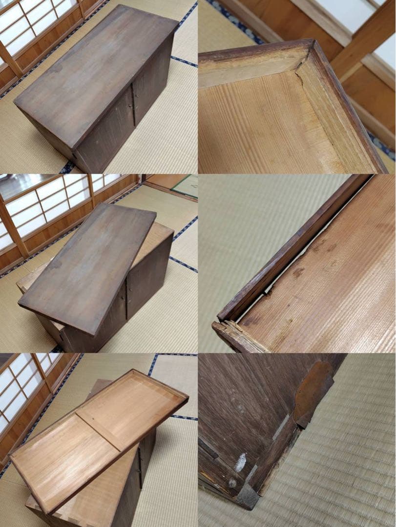 レア アンティーク ３段階 高級桐箪笥 昭和 タンス チェスト きり 家具