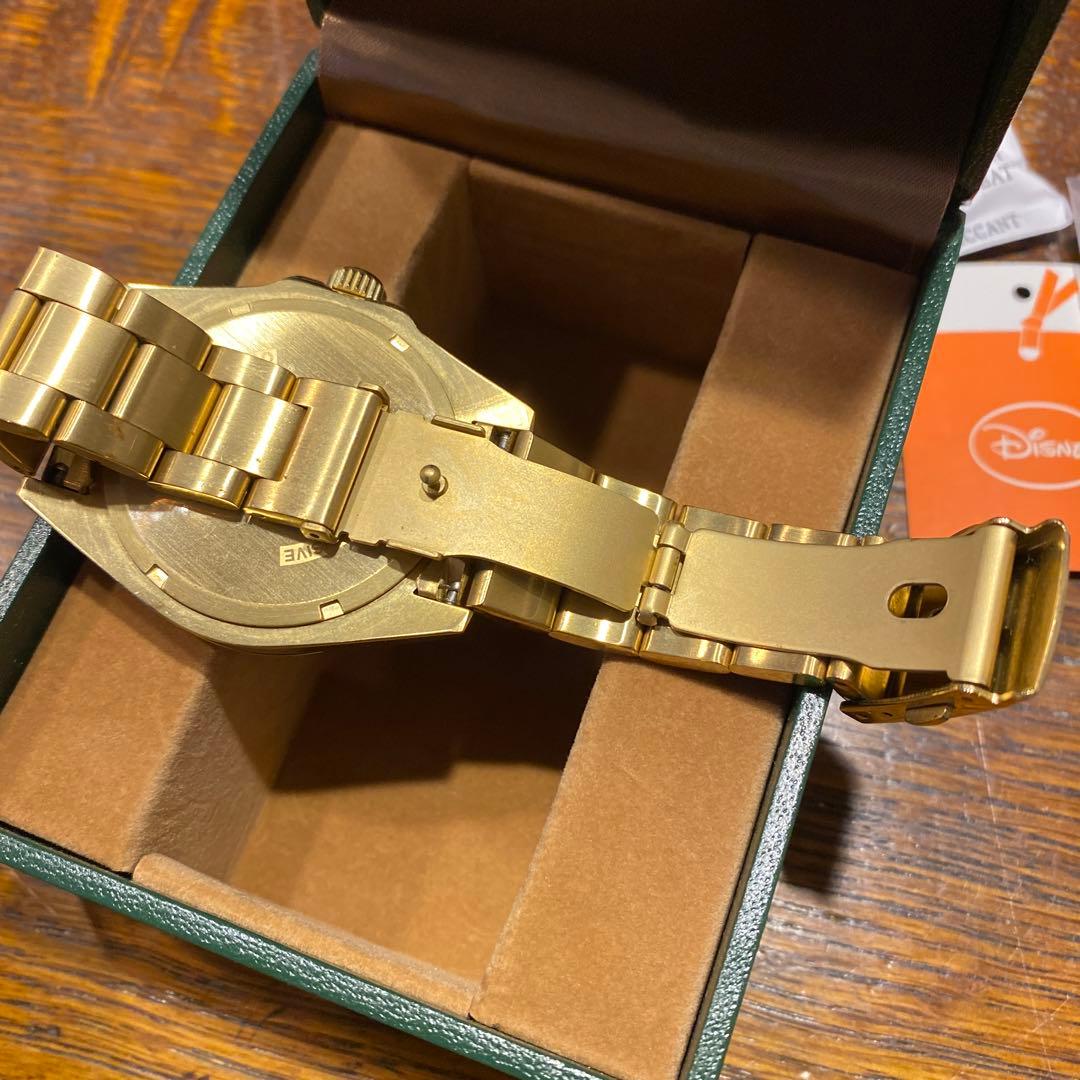 BEAMS × OVER THE STRIPES ミッキー 腕時計 ゴールド