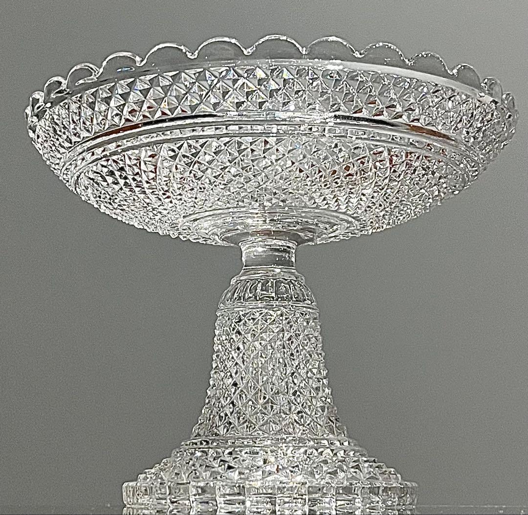 Baccarat バカラ/ 極美品 刻印有 ディアマンビゾー　コンポート