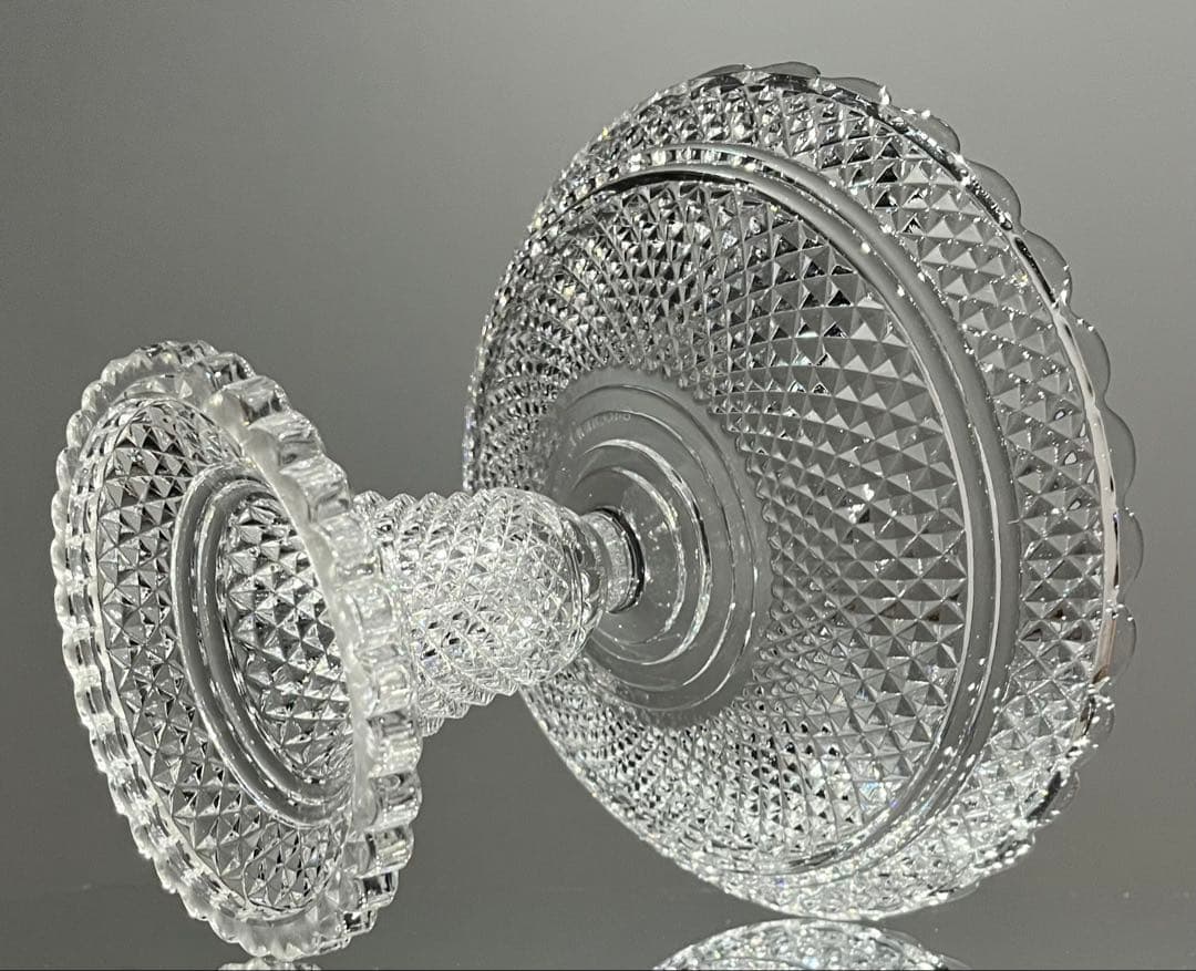 Baccarat バカラ/ 極美品 刻印有 ディアマンビゾー　コンポート