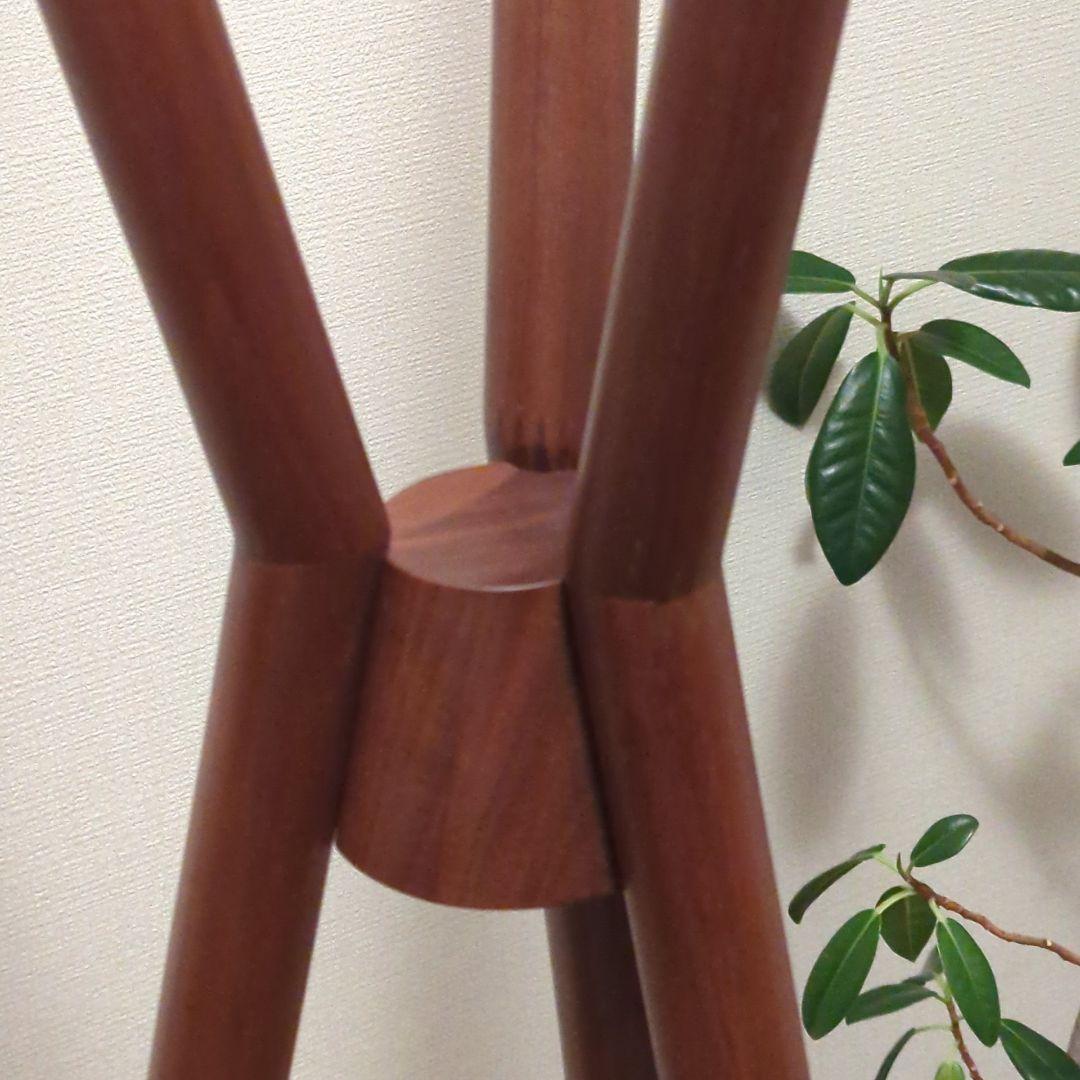 【美品】日進木工 ウォールナット ハンガー　ブラウン