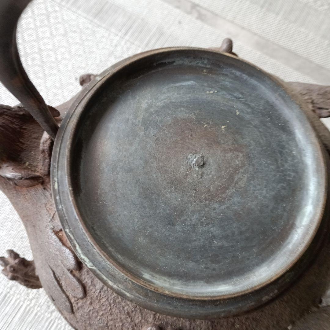 タヌキ型 鉄瓶 鋳鉄製 約20cm