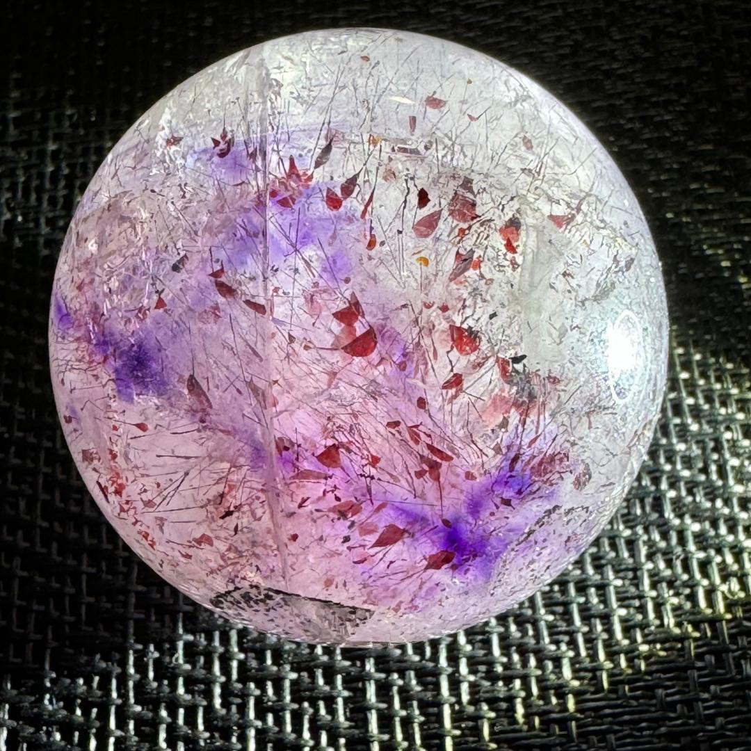 奇跡の水入り丸玉46.5㎜　1点物◇スーパーセブン（セイクリッドセブン）◇