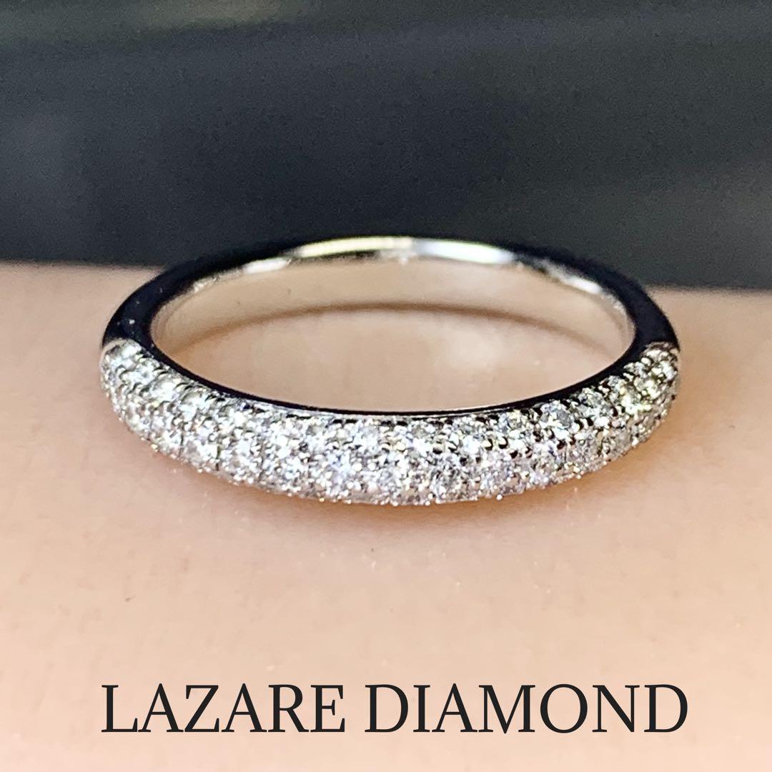 ラザールダイヤモンド　プラチナ　ダイヤモンド　パヴェリング