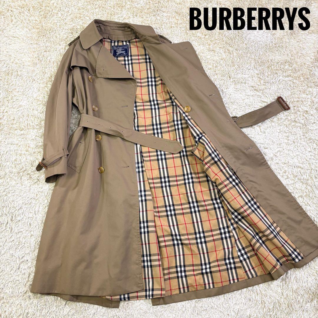 バーバリーズ　イギリス製　ノバチェック　ビンテージ　ロング　トレンチコート