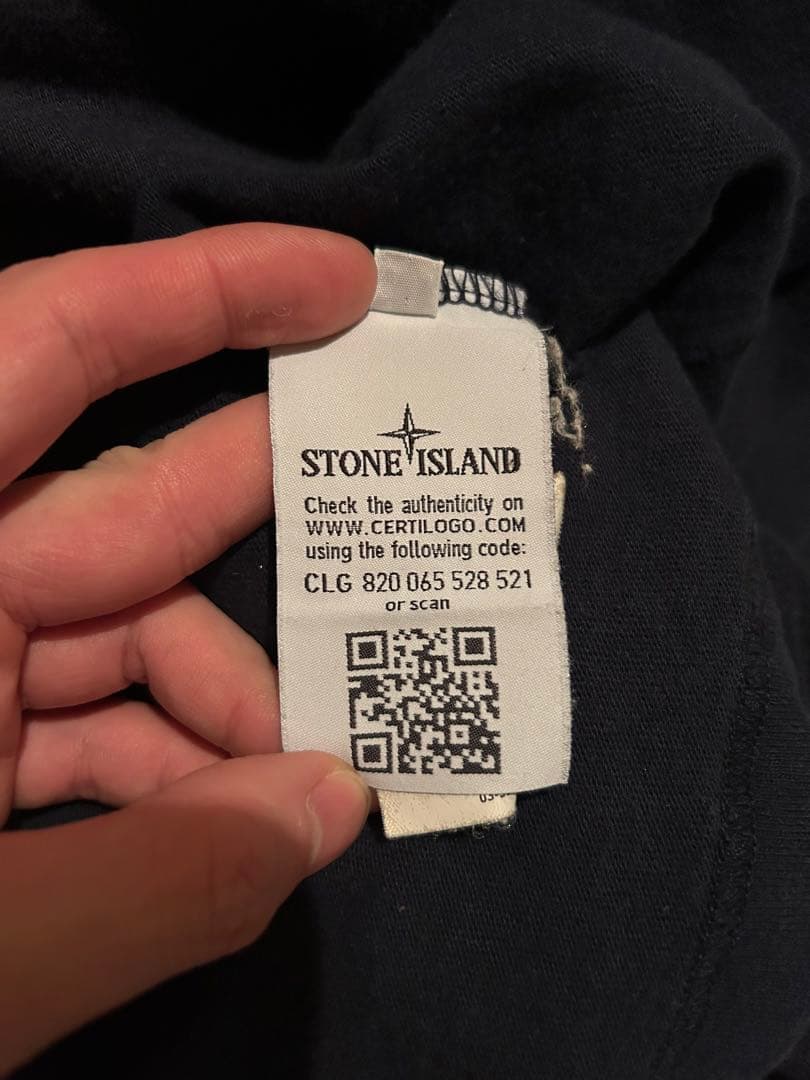 STONE  長袖カットソー ネイビー