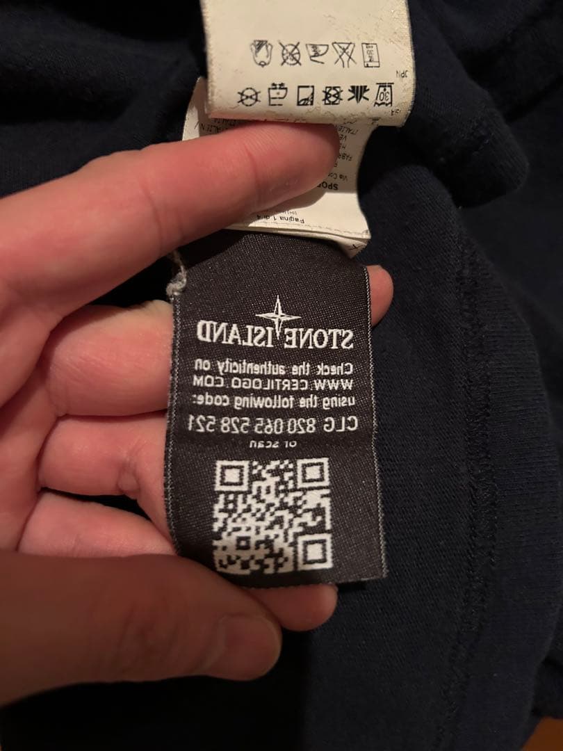 STONE  長袖カットソー ネイビー