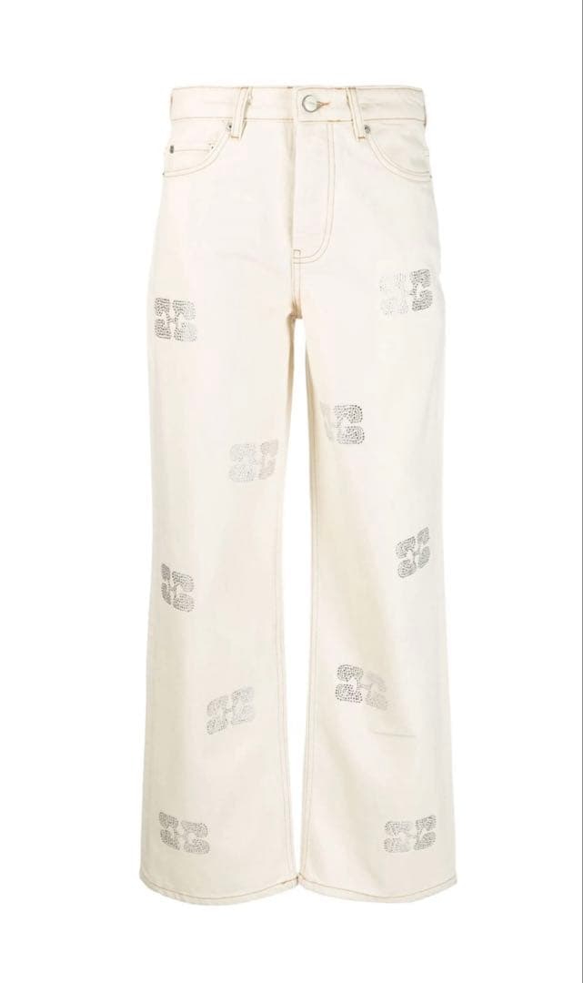 GANNI sparkle lzey ストレートジーンズ　25