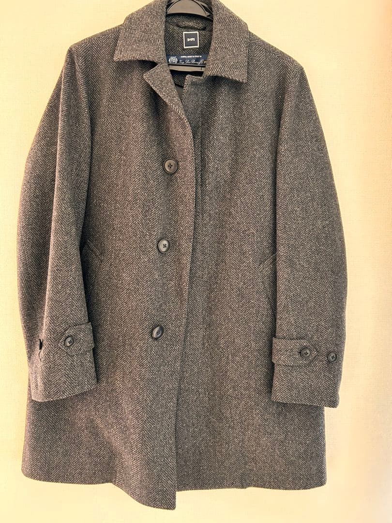 値下げ　SHIPS ウールツイードコート／脱着式ダウンライナー付き Sサイズ
