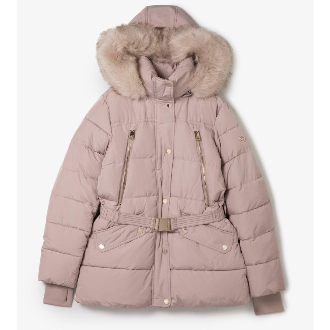 未使用ベルテッド フォーファー キルティング パファージャケット マイケルコース