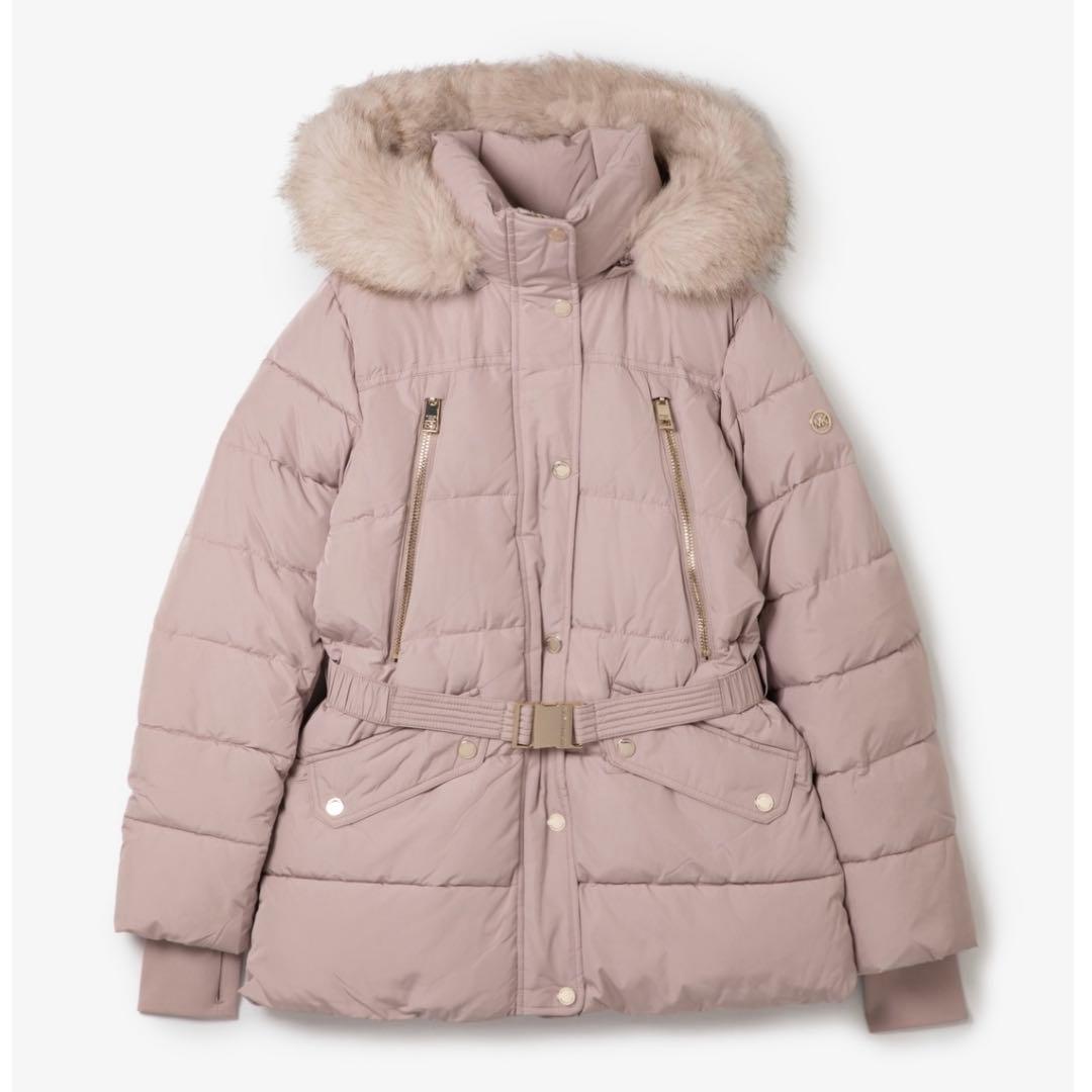 未使用ベルテッド フォーファー キルティング パファージャケット マイケルコース