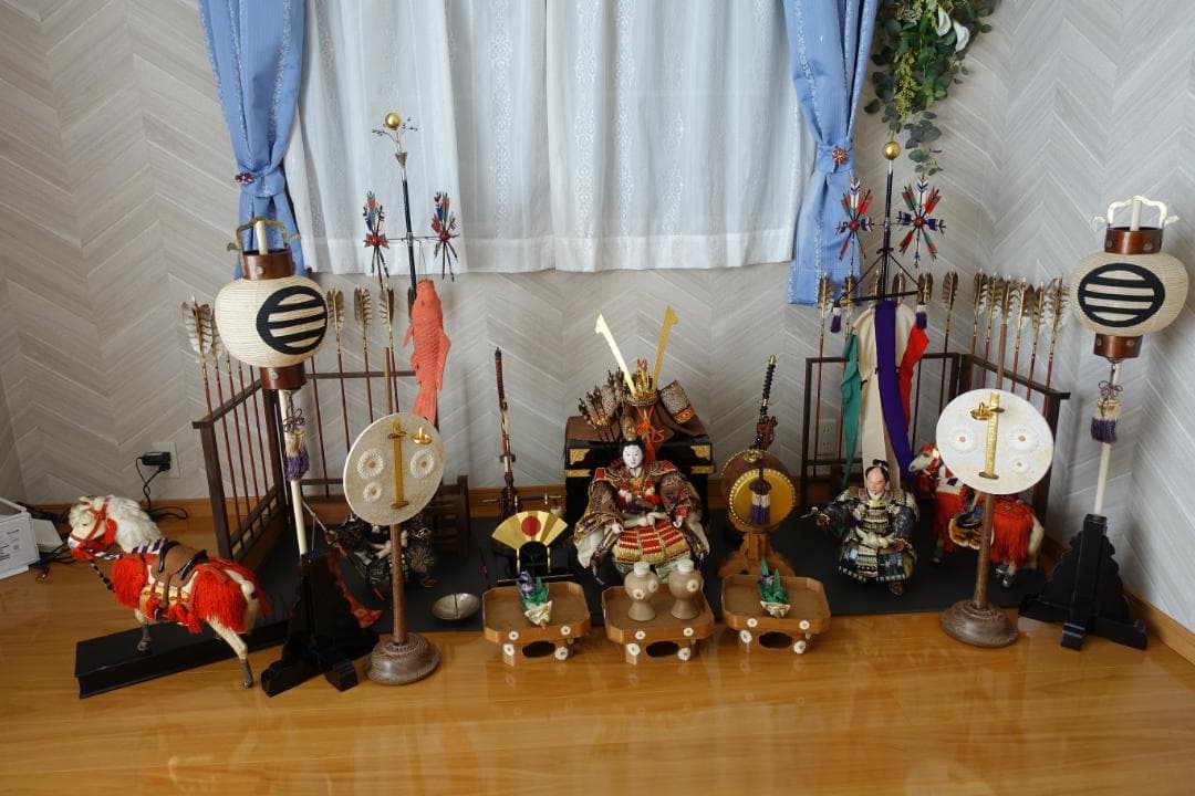 五月人形セット　 京都丸平 大木平蔵 御雛人形細工司 神馬 武者人形 伝統工芸