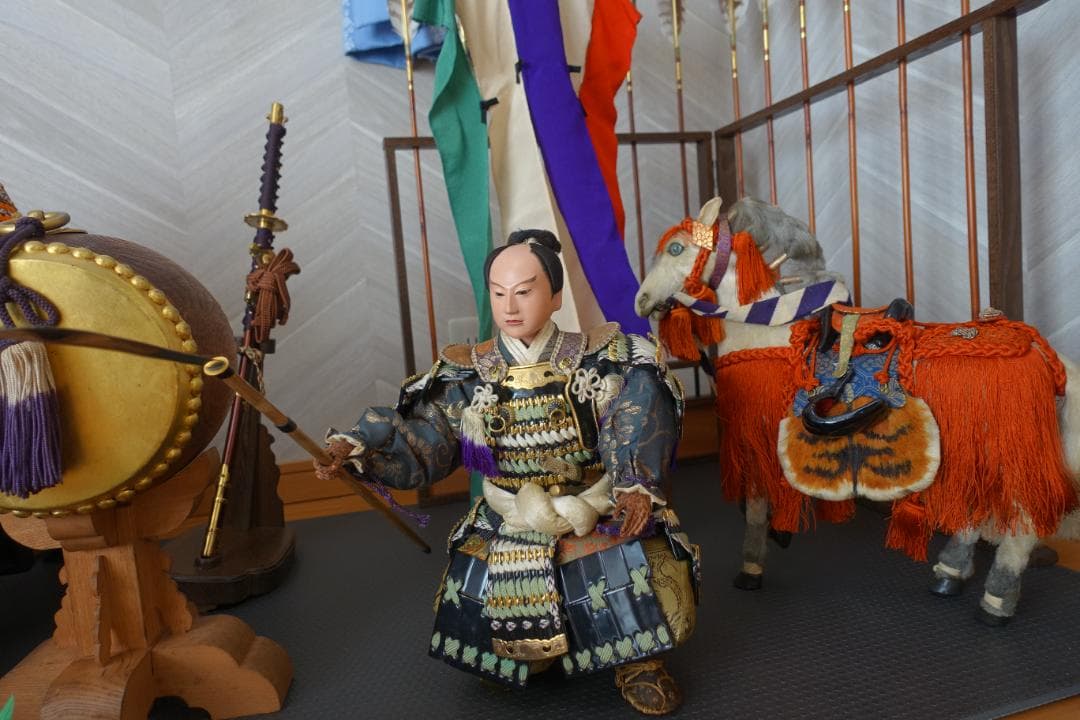五月人形セット　 京都丸平 大木平蔵 御雛人形細工司 神馬 武者人形 伝統工芸