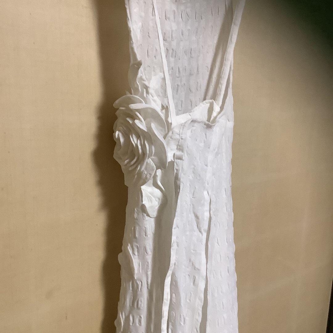 未使用　さえら　ポテチーノ　エプロン　バラモチーフ　ヒスクローネ　アキアカネ