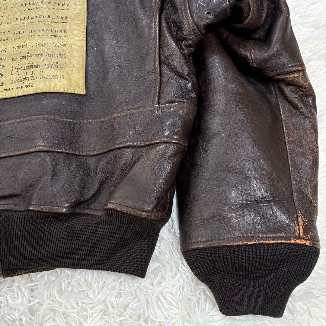 ✨希少・トップガン✨アヴィレックス　G-1 フライトジャケット　レザー　初期