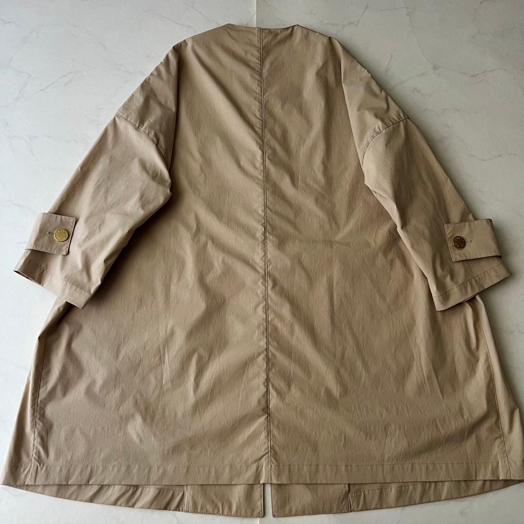 マッキントッシュ HUMBIE ノーカラー コート 金ボタン 2 M ベージュ