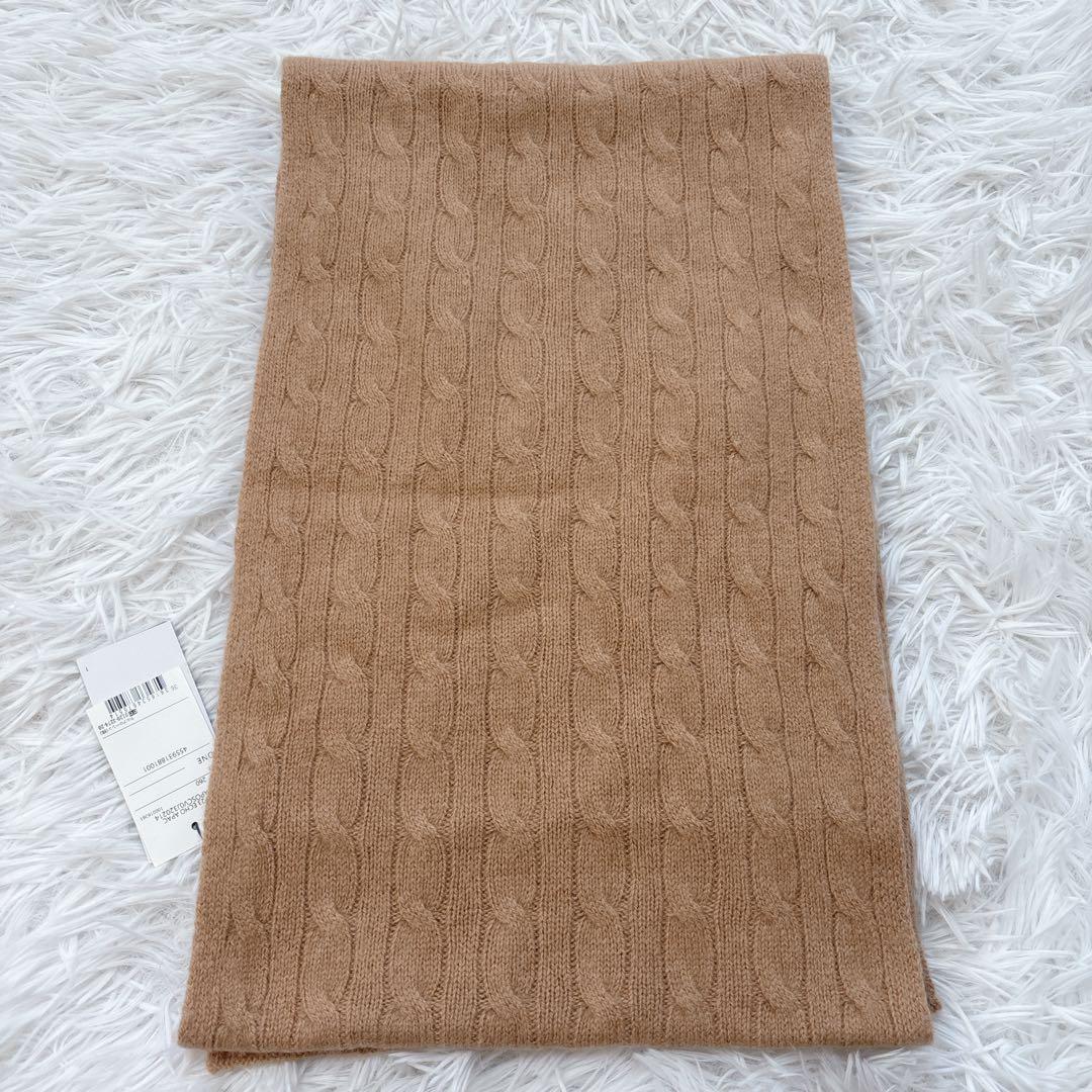 タグ付き✨Polo Ralph Lauren カシミヤ ケーブル ニットマフラー