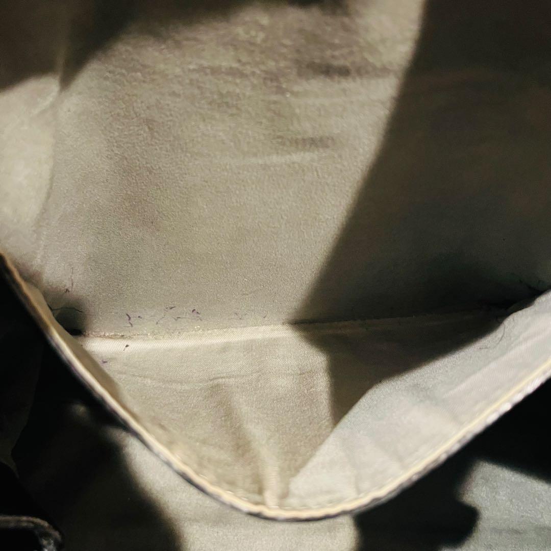 【美品】バーニーズニューヨーク レザートートバッグ ブラック