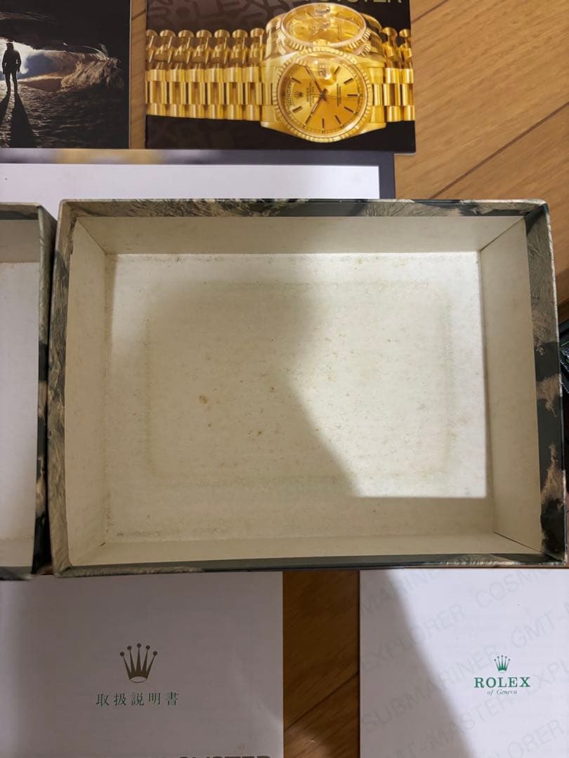 ROLEXロレックス　空箱　価格表（2017ー2018）
