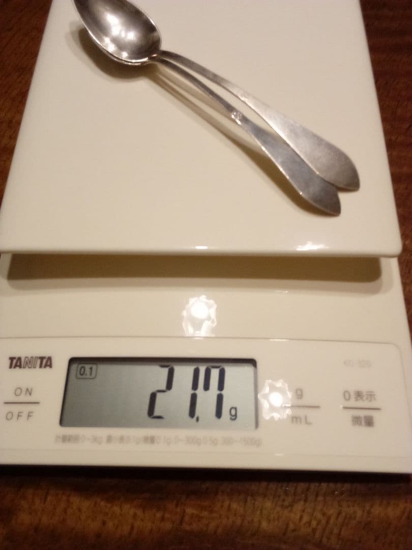 フランス シルバースプーン ２本組 アンティーク