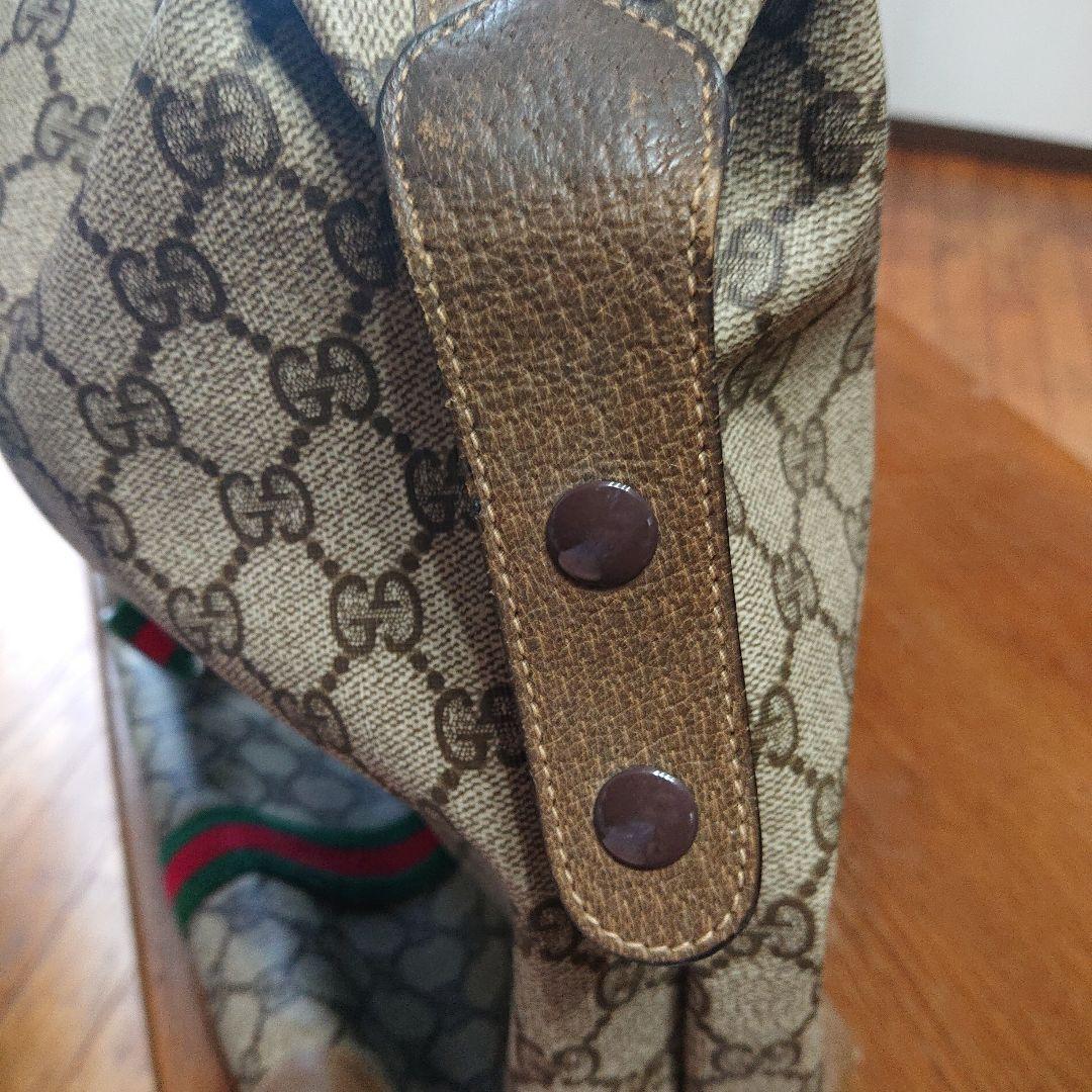 Gucci オールドグッチ モノグラム シェリーライン GG柄ボストンバッグ