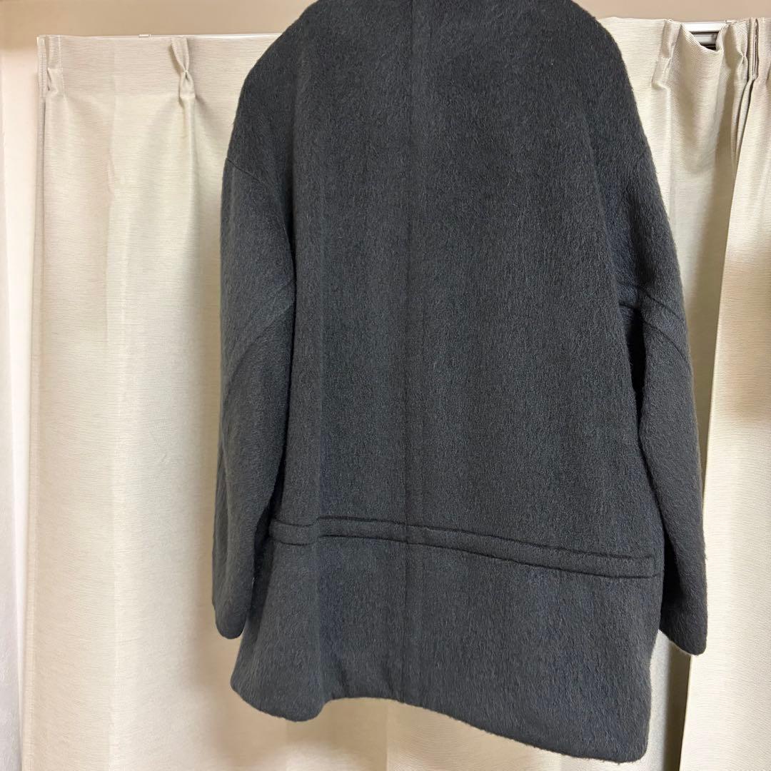 イエナ IENA モヘアシャギーハーフコート 38 グレー