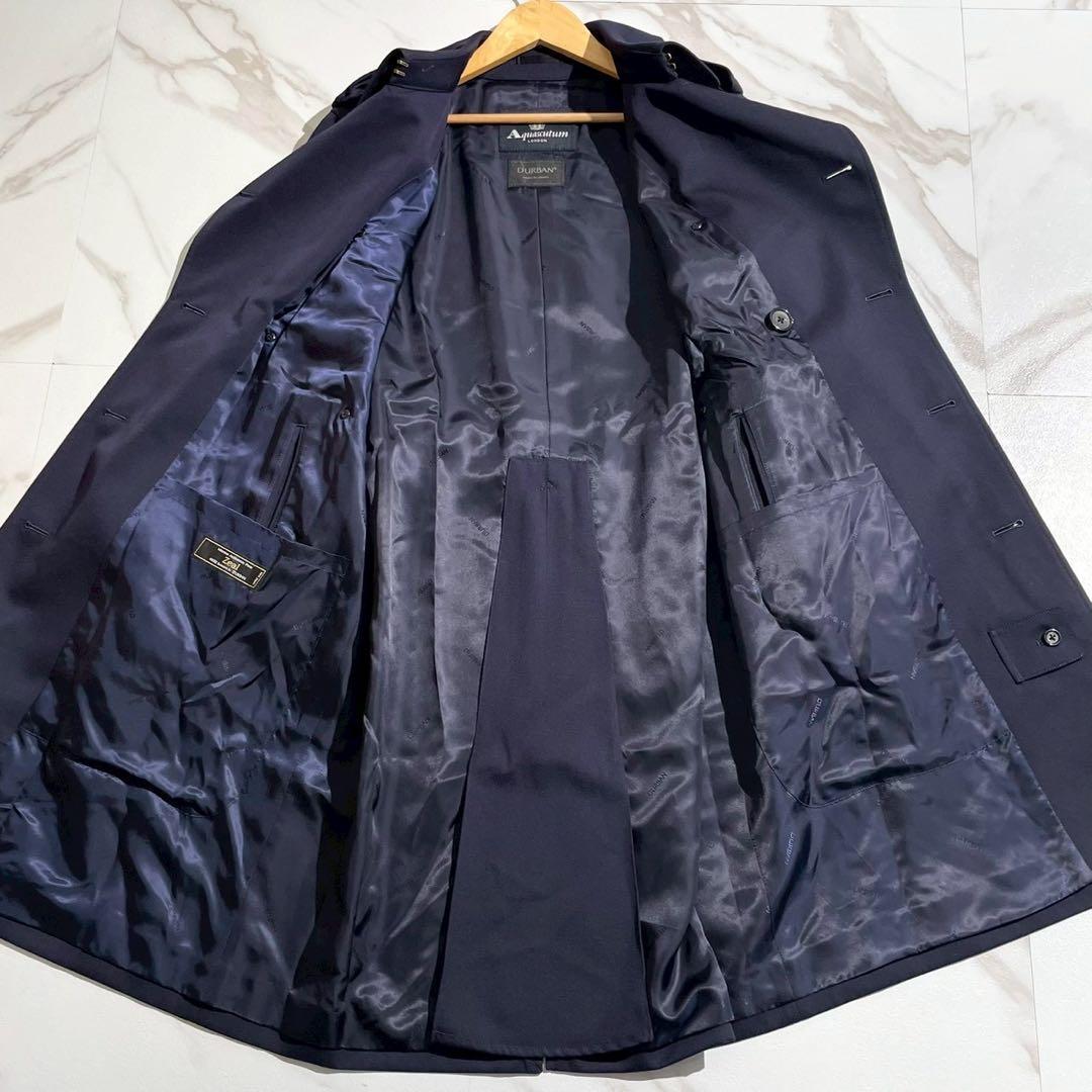 極美品✨Aquascutum×D’URBAN×Zealトレンチコート ネイビー