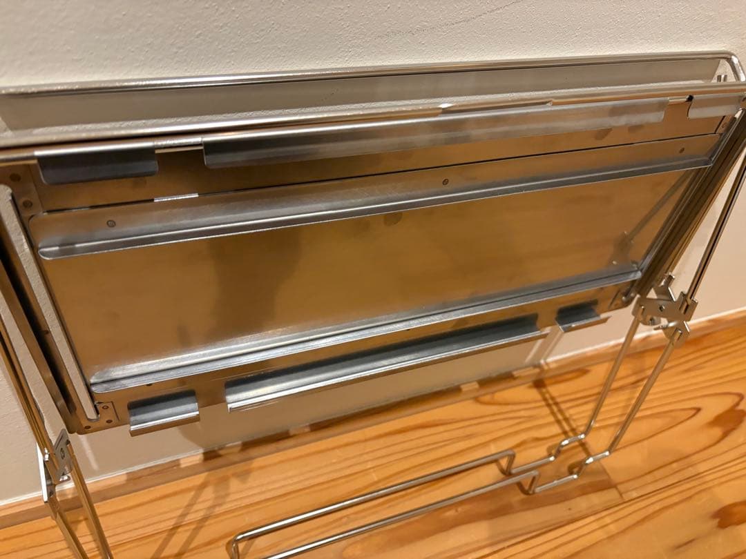 キャンプ用品5点まとめ売り　ソフトコンテナ・ラック・コードユニット・スタンドなど