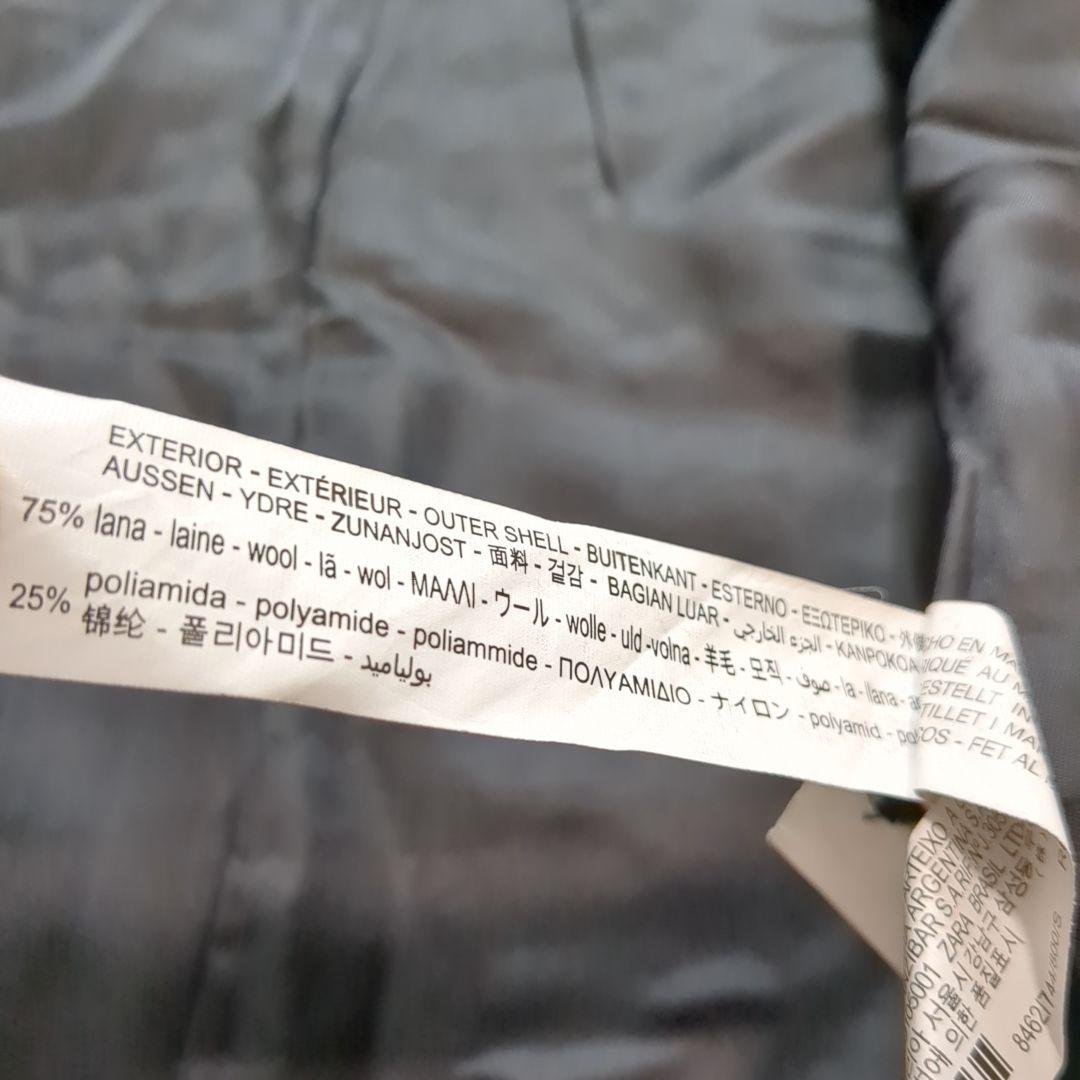 ZARA マンテコ ダブル チェスターコート ブラック 大きいサイズ マキシ丈