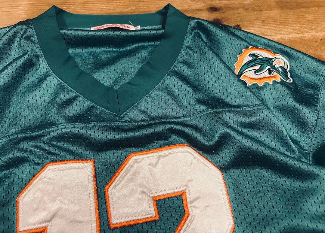 ゲームシャツ 古着 90s Mitchell & Ness マイアミ NFL