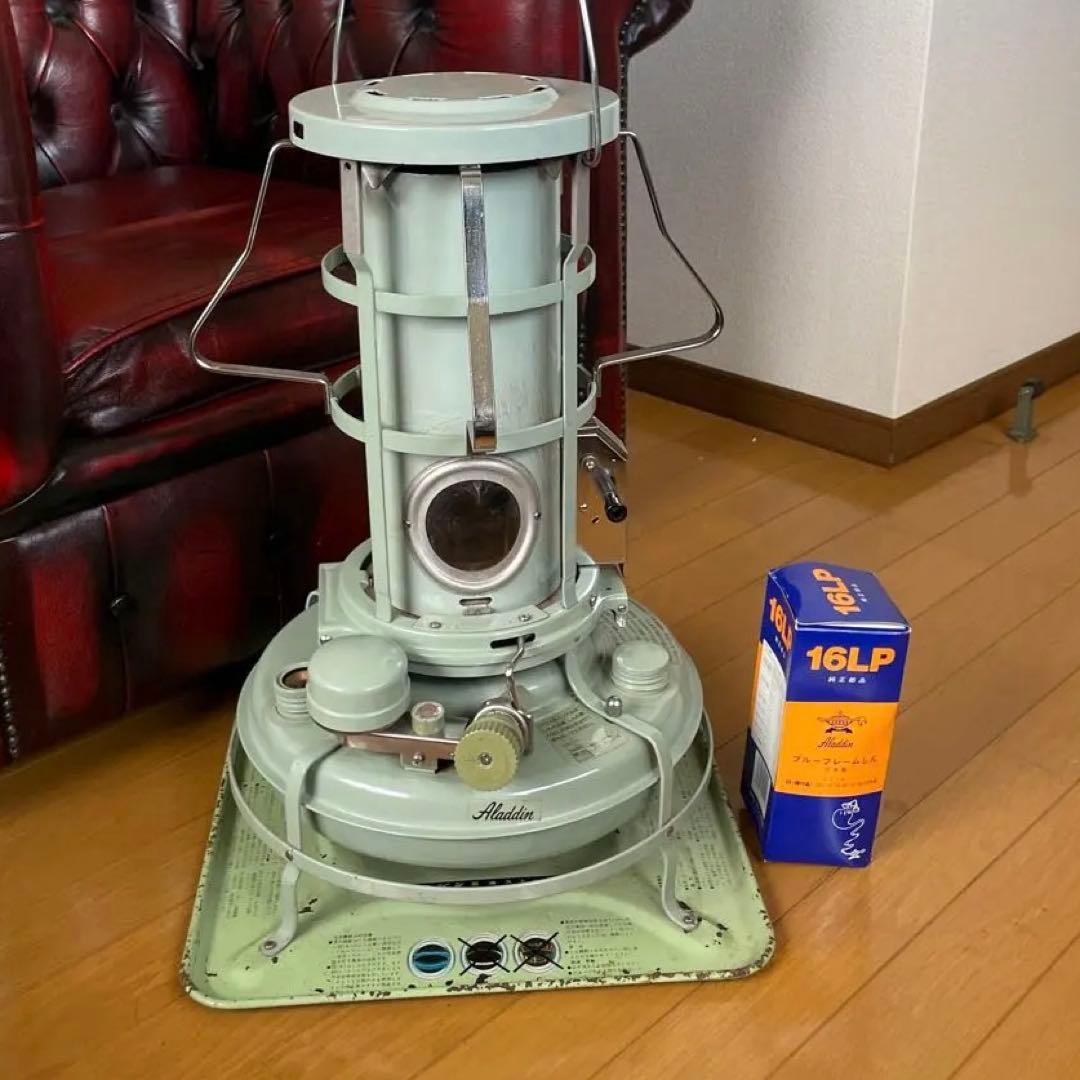 アラジン38型　ブルーフレーム　石油ストーブ　替芯付き